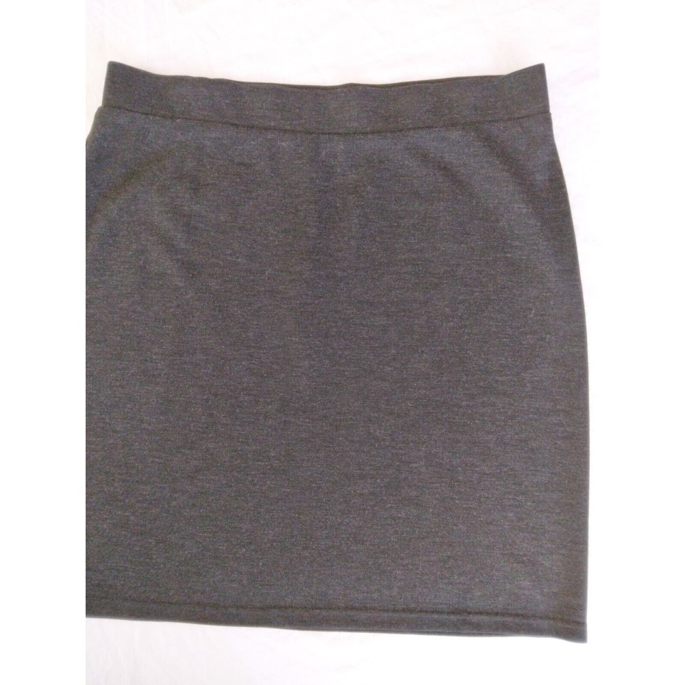 J. JILL Charcoal Gray PENCIL SKIRT Stretch Pull-On Womens Size Medium - Picture 3 of 8